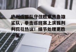 爱游戏官方入口-庐州山猫队守住胜果齐鲁雄鲨队，拳击巡回赛上演裁判判罚引热议！细节处理更胜一筹的简单介绍